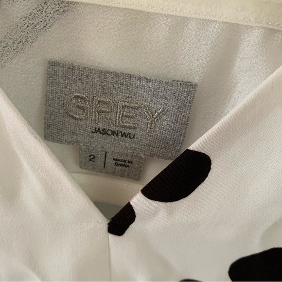 Jason Wu Grey Floral Tank Midi Dress with Open Back Sleeveless EUC Size - 2 - Picture 8 of 9